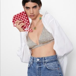 Zara dotted bralette